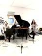 Soundcheck at the North Middlesex Hospital Atrium with Fraser Parry on piano